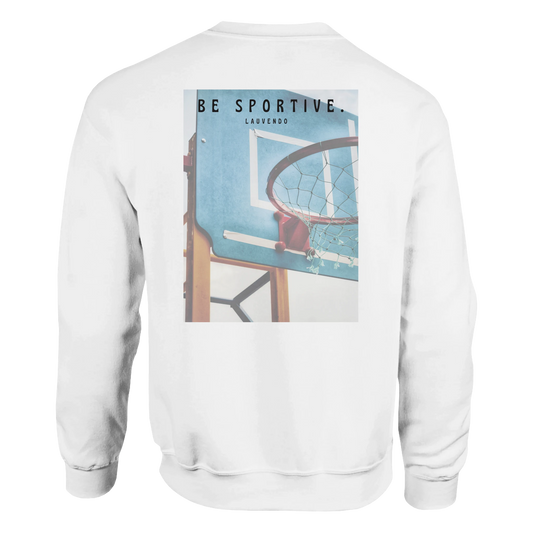 Sweater met basketring - wit