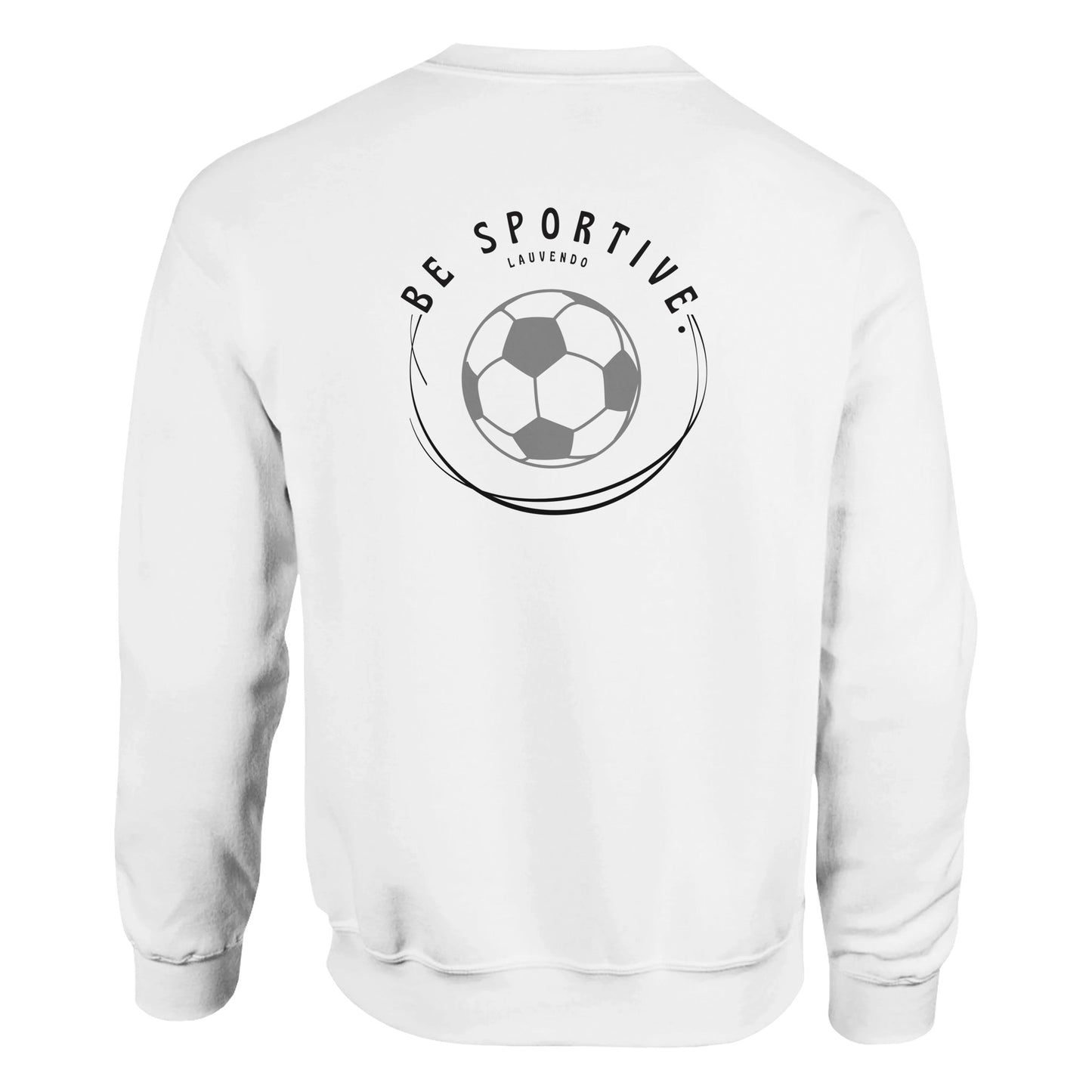 Sweater met voetbalprint - wit