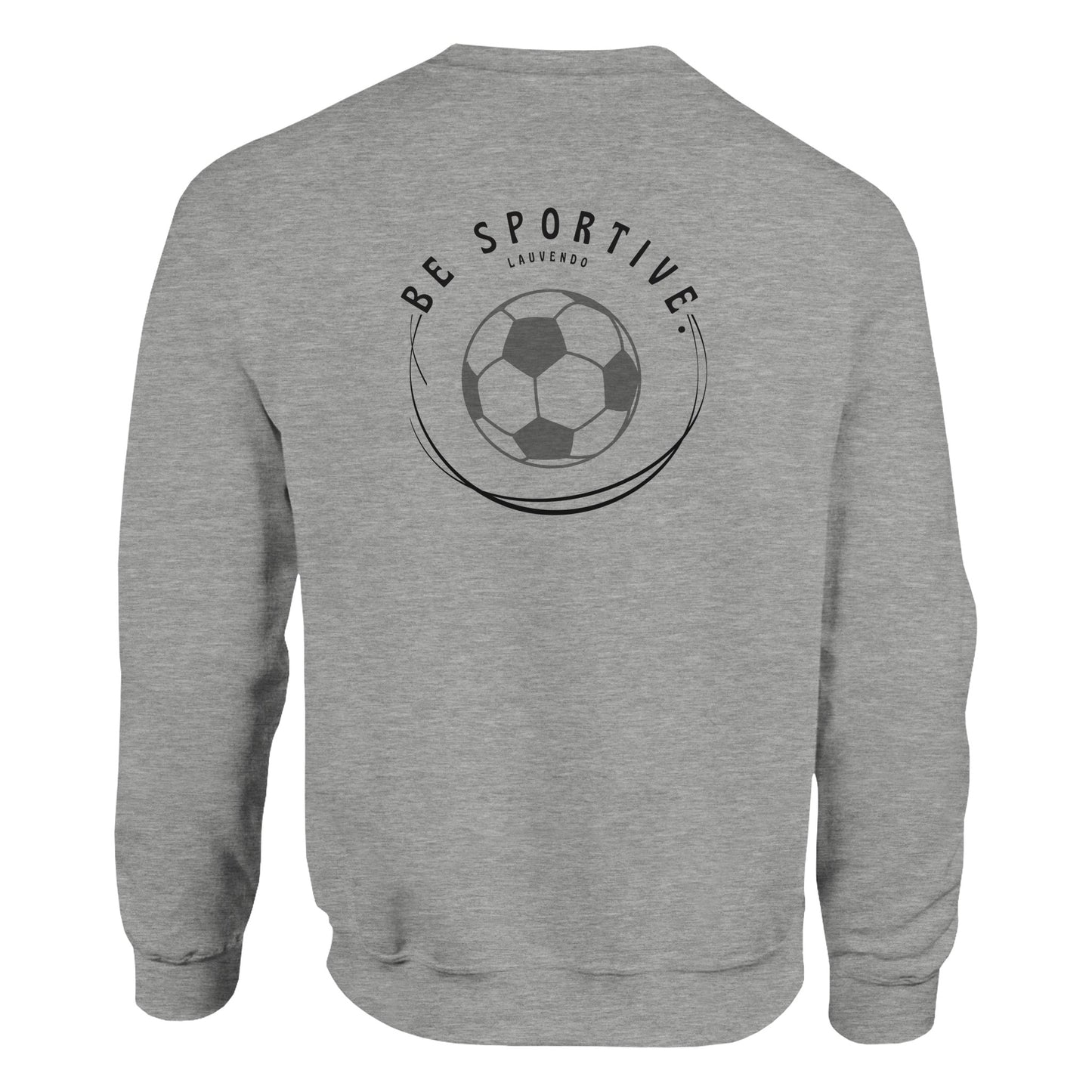 Sweater met voetbalprint - lichtgrijs