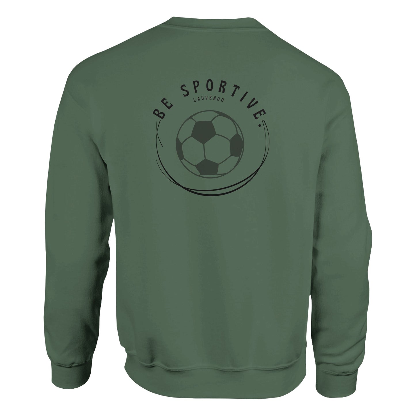 Sweater met voetbalprint - Groen